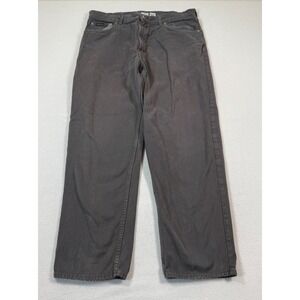 VTG Calvin Klein Jeans Men 36x30 Gray Denim 100% Cotton 5-Pockets Straight‎ Leg